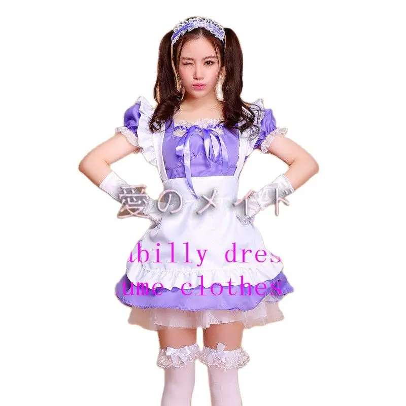 Женский сексуальный костюм французской горничной на Хэллоуин милое готическое
