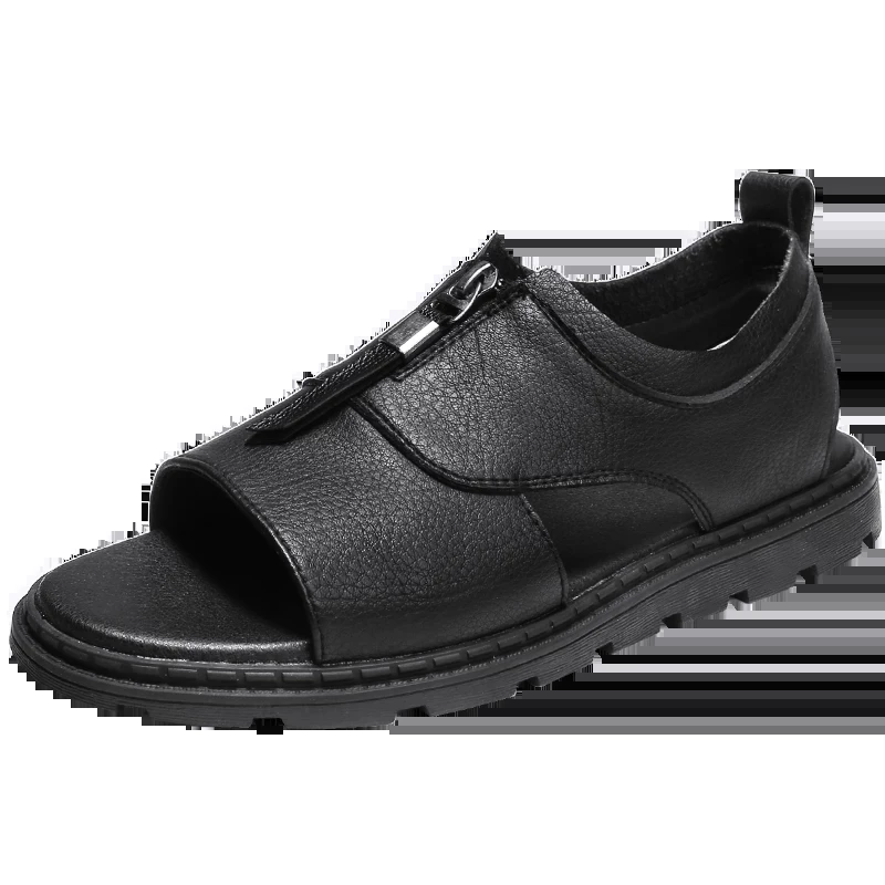

Men's breathable leather sandals beach casual casual shoes summer slippers new style 2021
