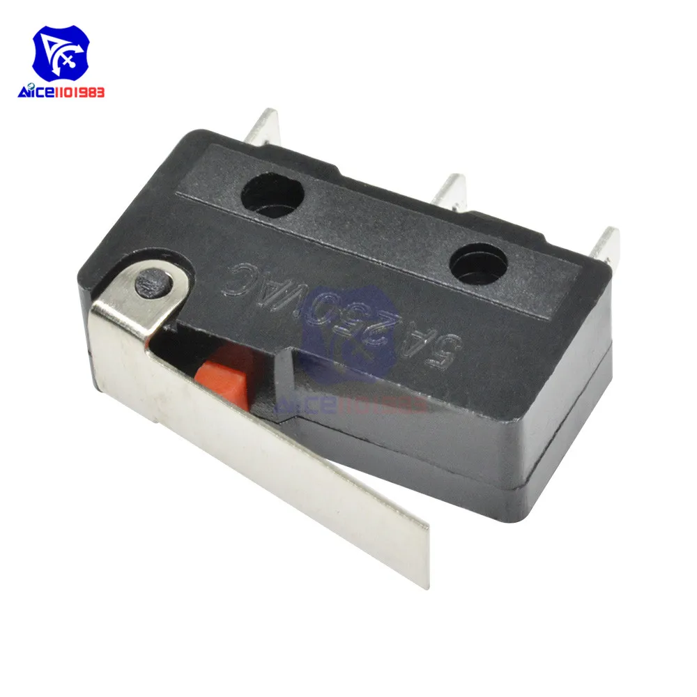 Тактовый переключатель diymore 10 шт./лот KW11-3Z А 250 В микропереключатель 3-контактная