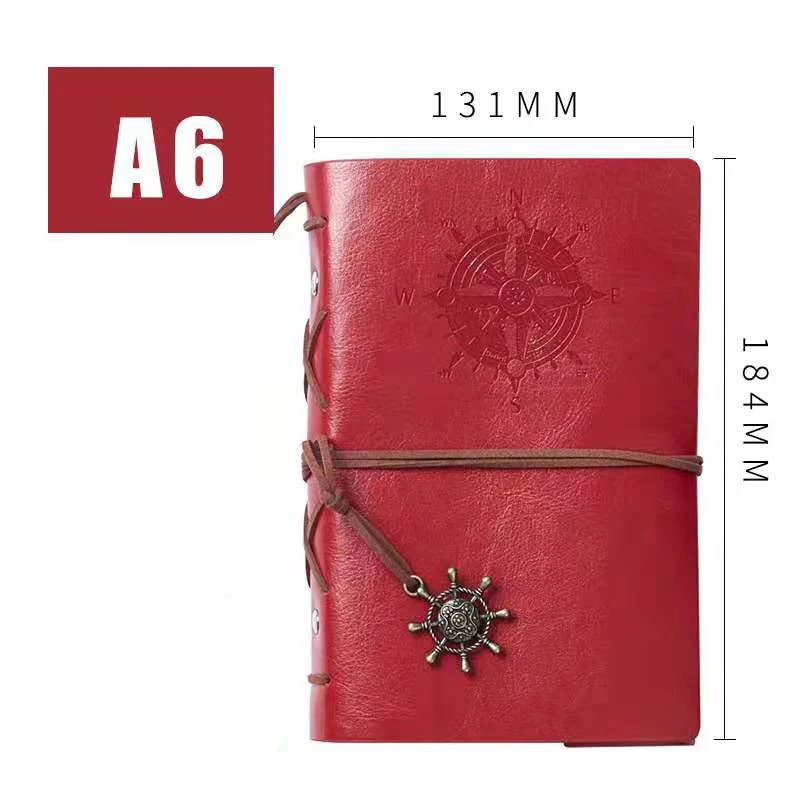 Vintage Notebook Diary Pirate Anchor PU Leather Notebook Stationery Gift Traveler Diary Office Furniture for work