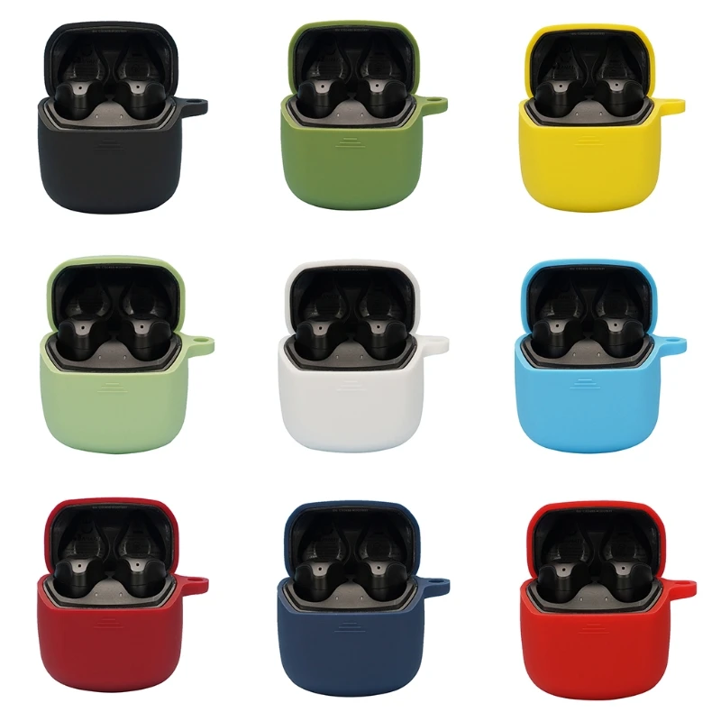 

Soft Silicone Case Cover Compatible with -JBL TOUR RPO+ Earbuds Charging Case Protective Dust-resistant Case T21B