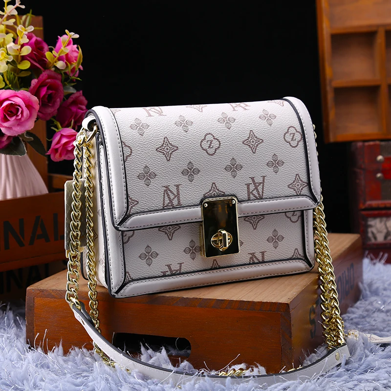 

Flaps for Women 2021 New Luxury Designer Brand All Match Fashion Printing One Shoulder Bag Ladies Genuine Leather Purses Metis