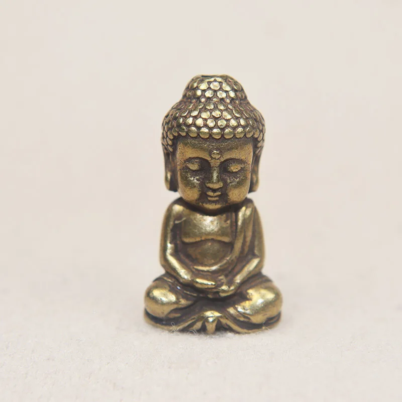 

Мини твердая латунь Гуань Инь Будда маленькие украшения винтажная фотостатуя миниатюрные фигурки ручной работы Настольный Декор для дома
