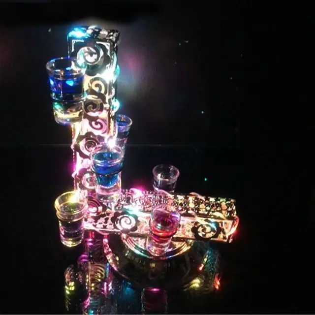 Новинка перезаряжаемый светящийся светодиодный держатель для коктейльных