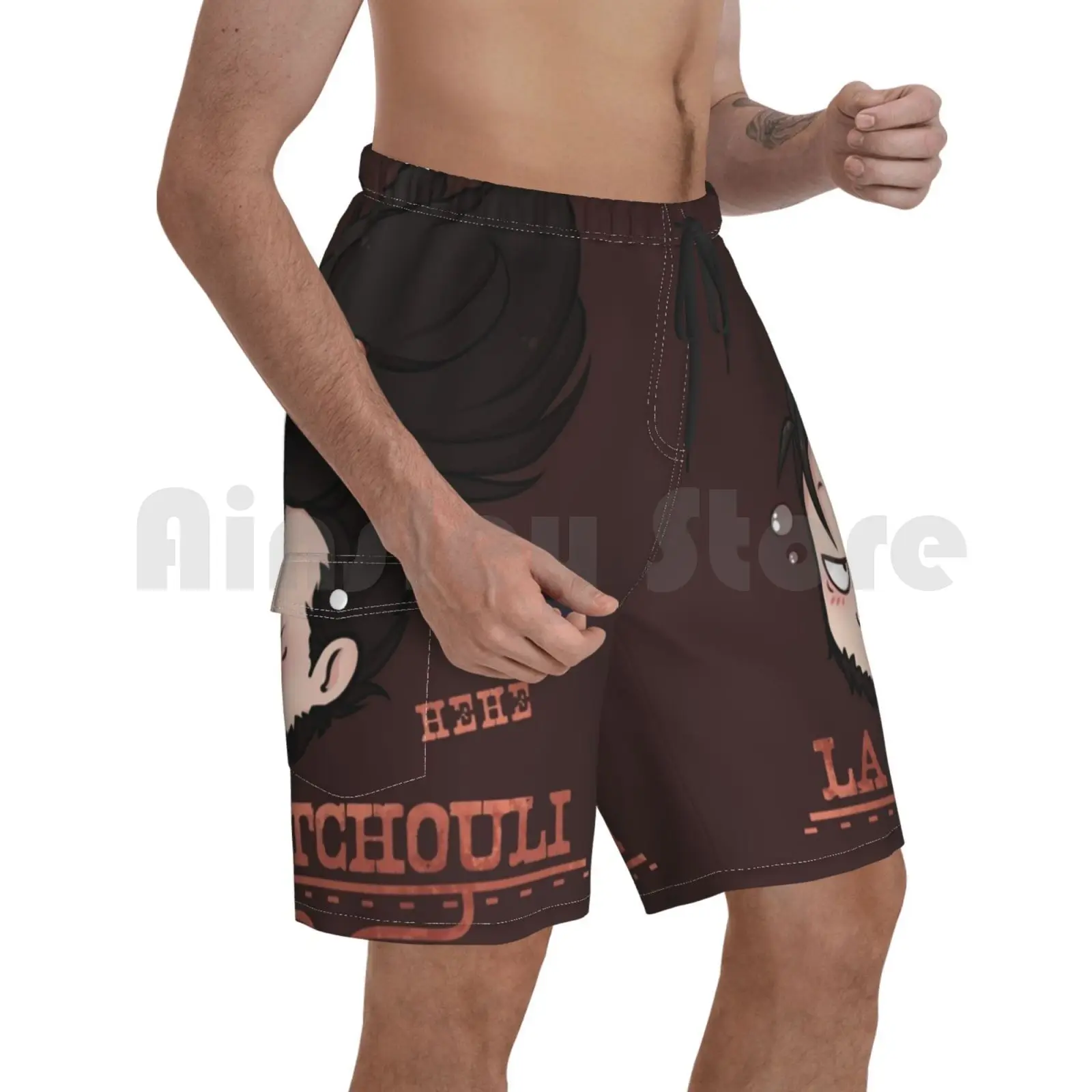 

Yasuo-La Pitchouli Beach Shorts Men Beach Pants Swimwear Nalfe  Nn Nalfeinn Yasuo Riot Games Pitchouli