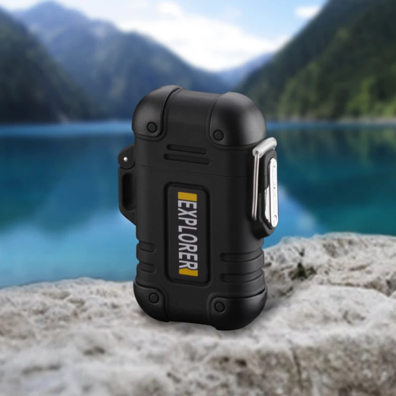 Электрическая зажигалка с гнездом USB Водонепроницаемая защита от падения