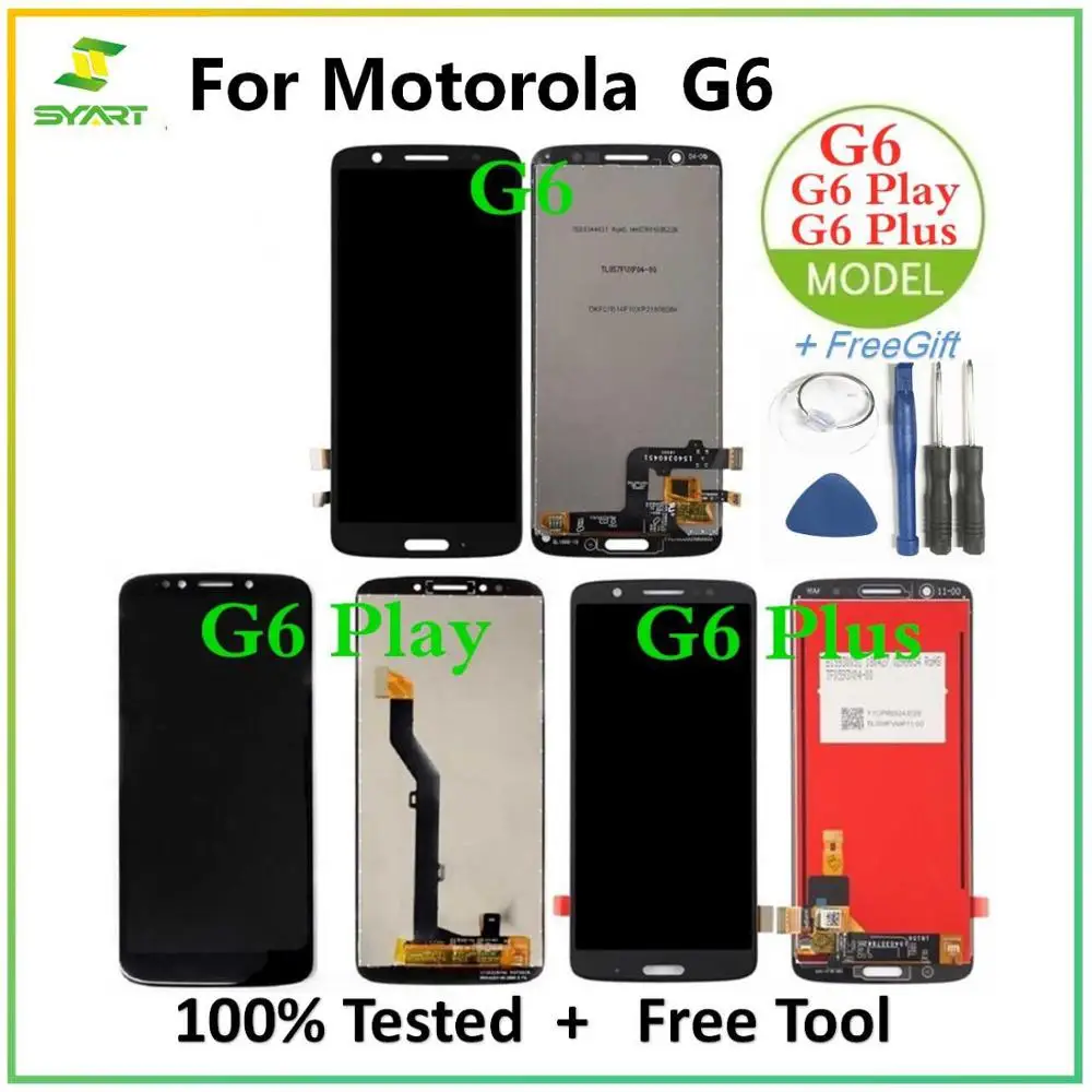 Для Motorola G6 Play Plus ЖК дисплей сенсорный экран дигитайзер для сборки запасные части