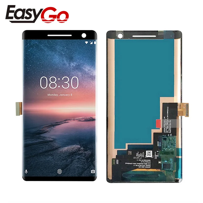 Для Nokia 8 Sirocco ЖК-дисплей+ сенсорный экран с дигитайзером в сборе рамка для Nokia 8 Sirocco lcd