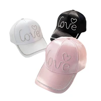 embroidered letter hat spring and summer baseball cap pink womens cap fashion girl caps simple sunshine bonnets for women kpop