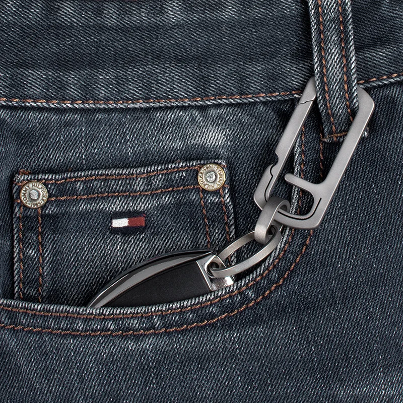 Брелок из титанового сплава с открывалкой для бутылок и кольцом ключей 26 мм |