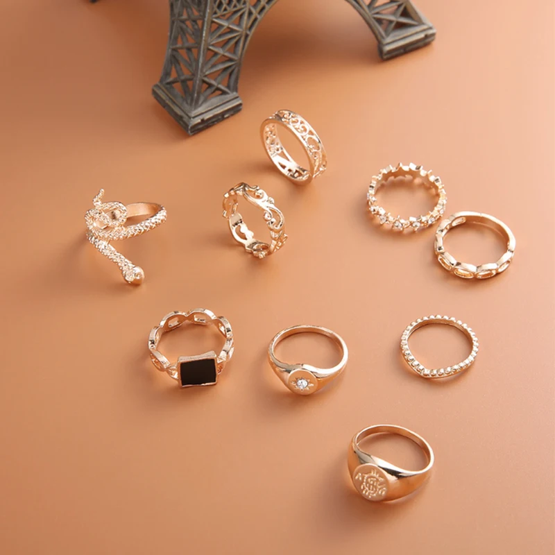 Набор женских колец Micaduo R17 11 шт./компл. богемная инновационная масляная капельная