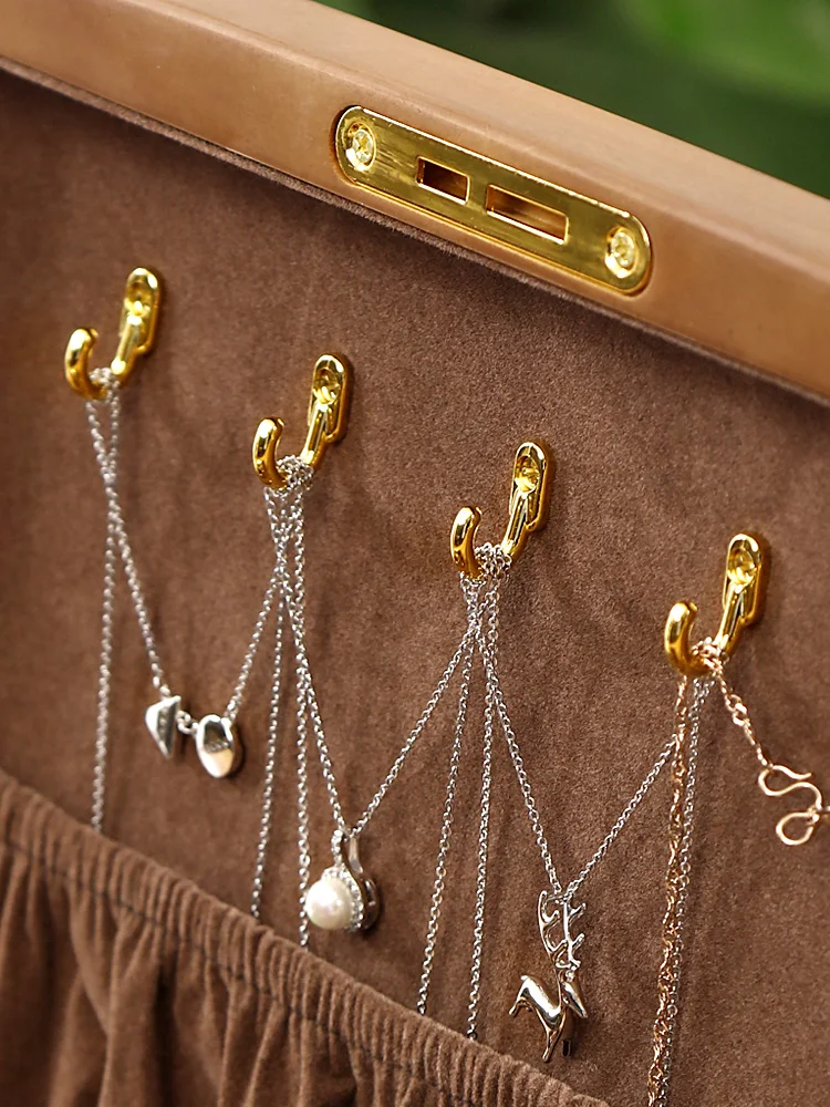 Vintage Solid Wood Jewelry Box, Chinese Style Earrings, Necklaces, High-end Watches, Jewelry, Quality Storage Boxes