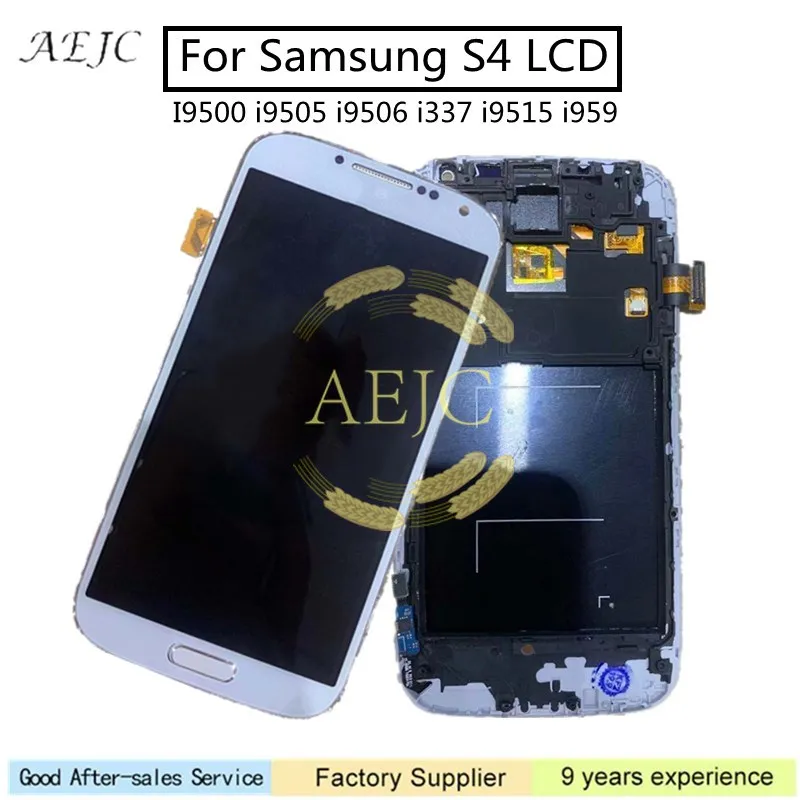 Для samsung S4 ЖК-дисплей i9500 i9505 i337 i9506 GT-i9505 i9515 i959 Дисплей кодирующий преобразователь