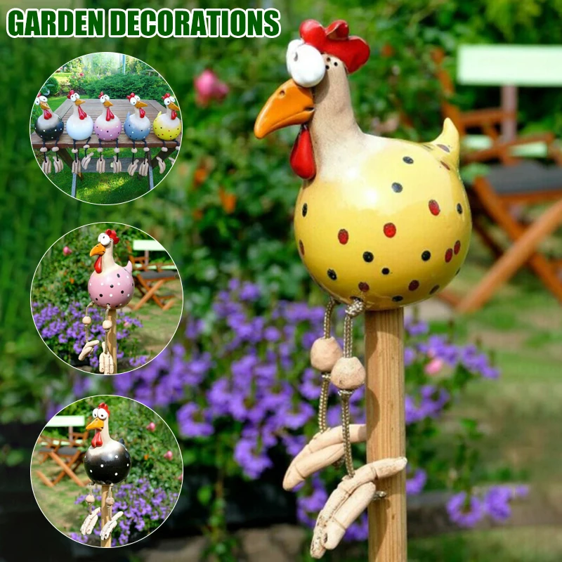 

Ceramic Chicken Hilde Garden Decoration Animal Figure Garden Plug Pottery Figure Handcraft Ornament TRYC889