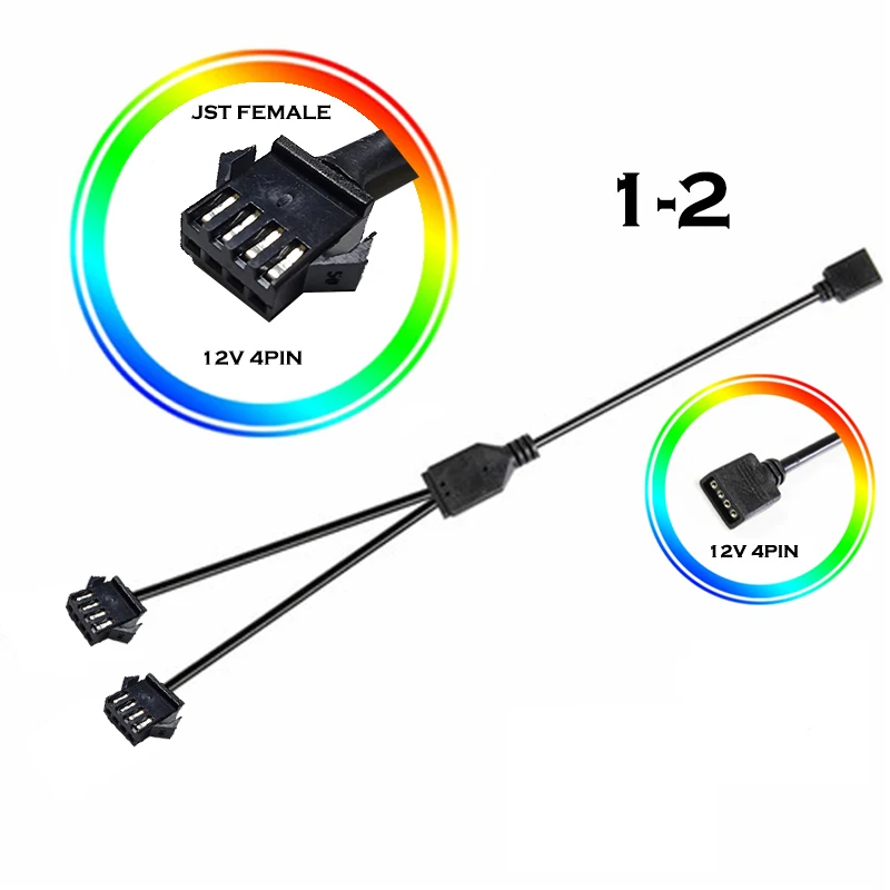 Замыкающего и размыкающегося RGB AURA SYNC JST SM адаптер кабель трансфер до 12V 4Pin цветная
