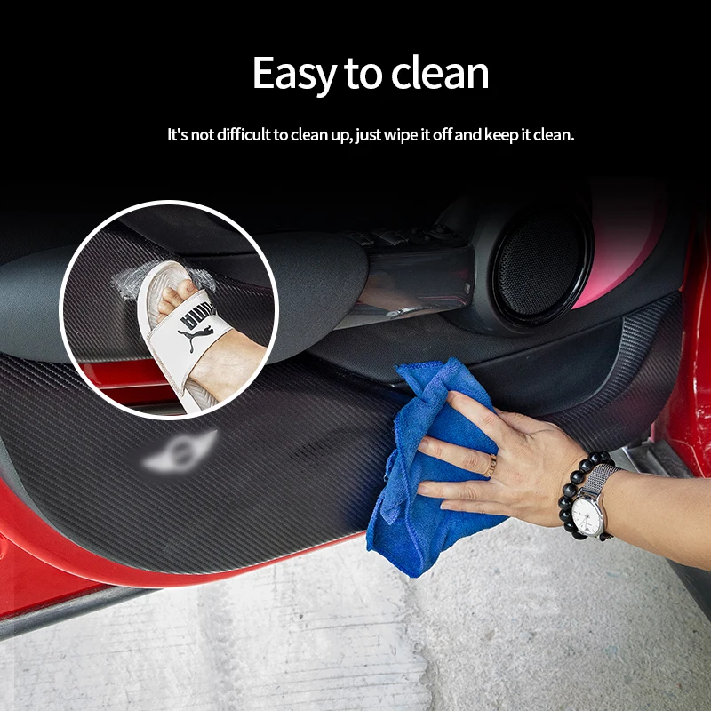 2 шт./4 шт. наклейки из углеродного волокна для защиты от грязи | Автомобили и