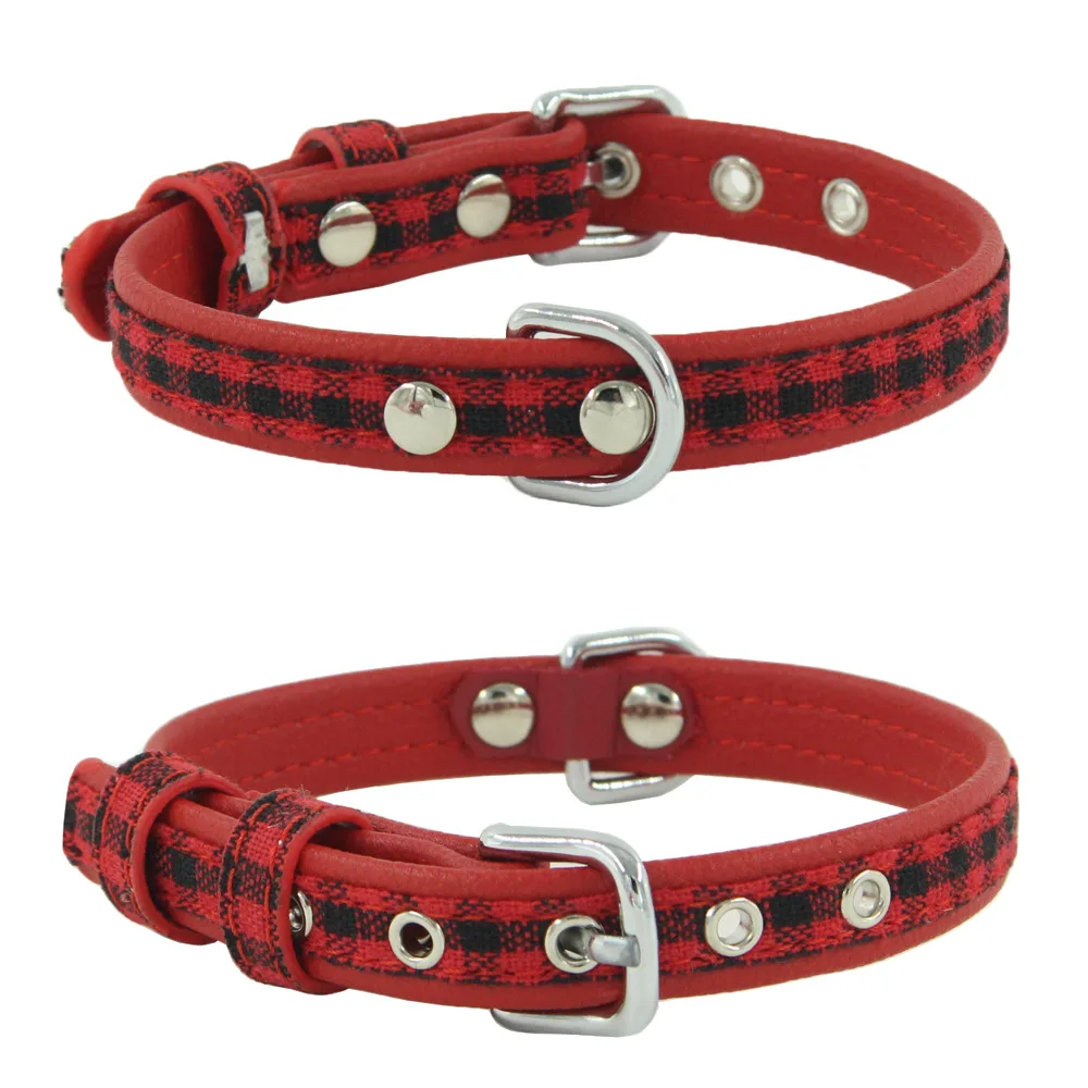 Doggy Accessories Collar for Dogs Plaid Things Small Dog Large Doggie Chain Cute | Дом и сад
