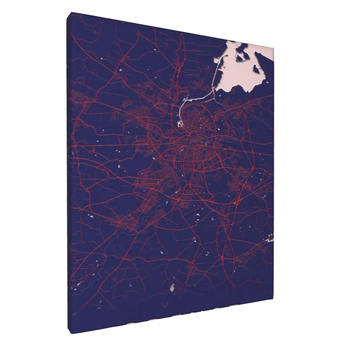 Карта города Дания Odense аниме плакат домашний декор картина на стену велосипед