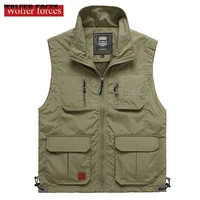multi pocket vest mens outdoor fishing large size clothing man mens jackets military uniform jaqueta masculina jacket coat
