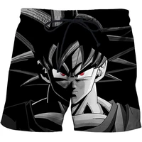 new fashion summer beach shorts men anime printed 3d surfing shorts male angry goku pants quick dry swimming trunks board shorts