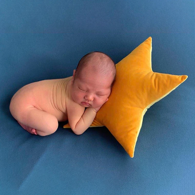

Baby Hat Posing Beans Moon Pillow Stars Set Infants Photo Shooting Accessories Newborn Photography Props