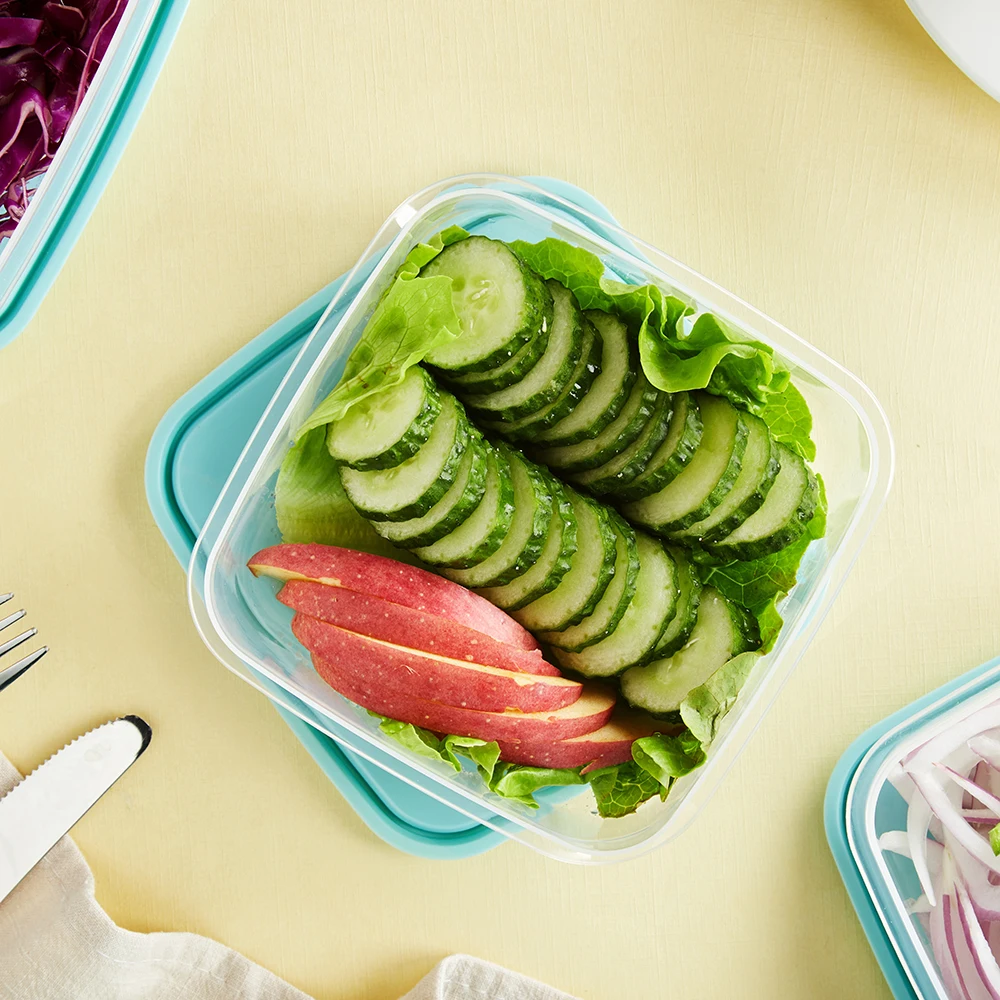 Контейнер для еды с крышками 10 упаковок контейнер хранения фруктов и овощей