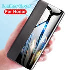 Роскошный чехол для телефона с умным зеркалом для Honor 10 Lite 20 Pro 9, световые чехлы с откидным окном, 360 Передняя Задняя крышка для Huawei Honer 20 8X X8