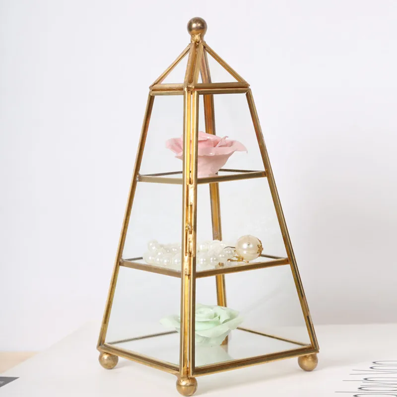 Трехуровневая стойка для хранения ювелирных изделий в европейском стиле
