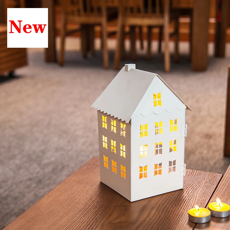 Скандинавский креативный Металлический Подсвечник в форме датского дачного