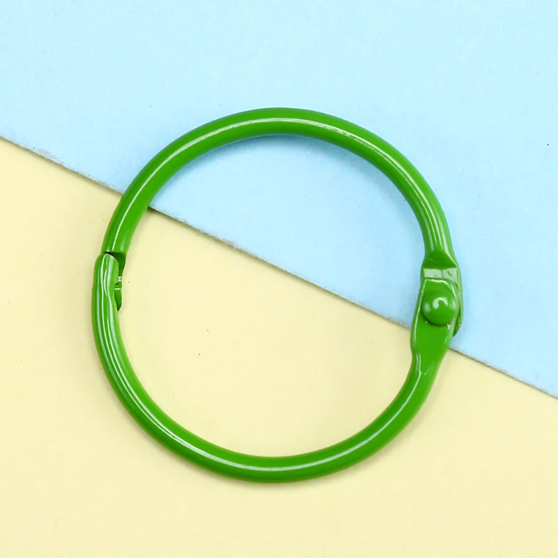 12pcs Metal Book Rings 30mm Colors Loose Leaf Binder Ring Hoops DIY Albums School Craft Hoop Office Binding Supplies | Канцтовары для