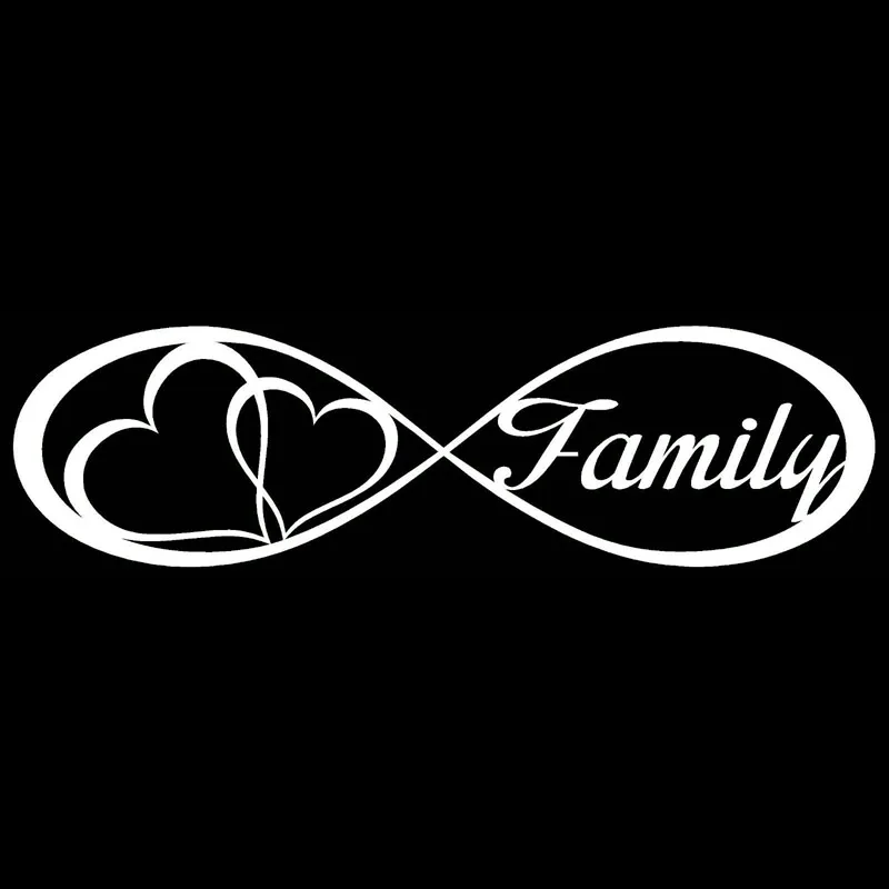 Aliauto Creative Car Sticker Family Love Heart Forever Symbol Motorcycles Accessories Waterproof Reflective Decals PVC 20cm*5cm |