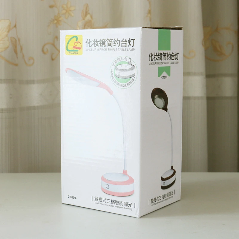 

Student Dormitory Makeup Mirror Desk Lamps Intelligent Dimming USB Rechargeable Table Lamp Learning Eye Protection Reading Lamps
