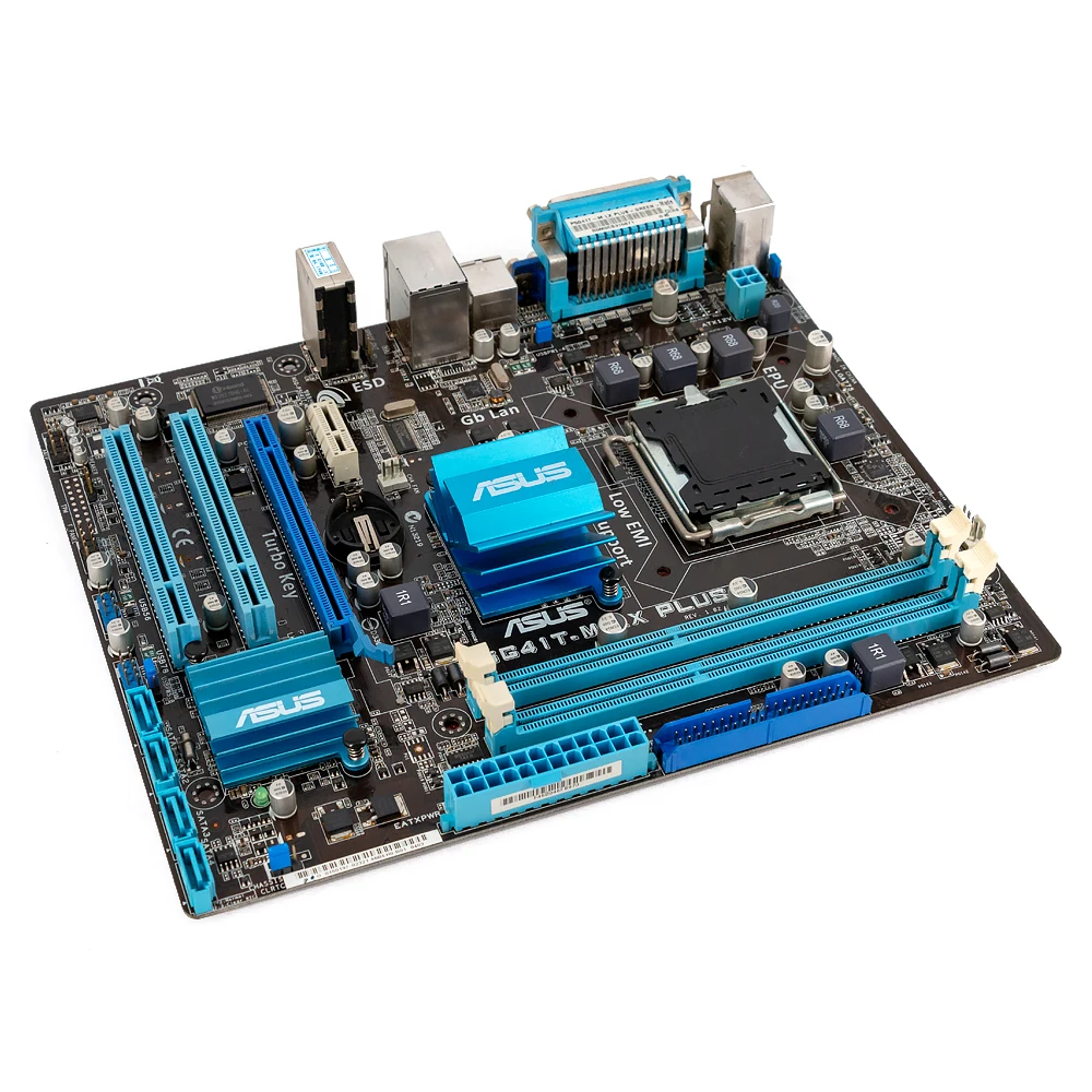 Asus P5G41T-M LX PLUS Desktop Motherboard G41 Socket LGA 775 For Core 2 Duo DDR3 8G SATA2 VGA uATX Original Used Mainboard