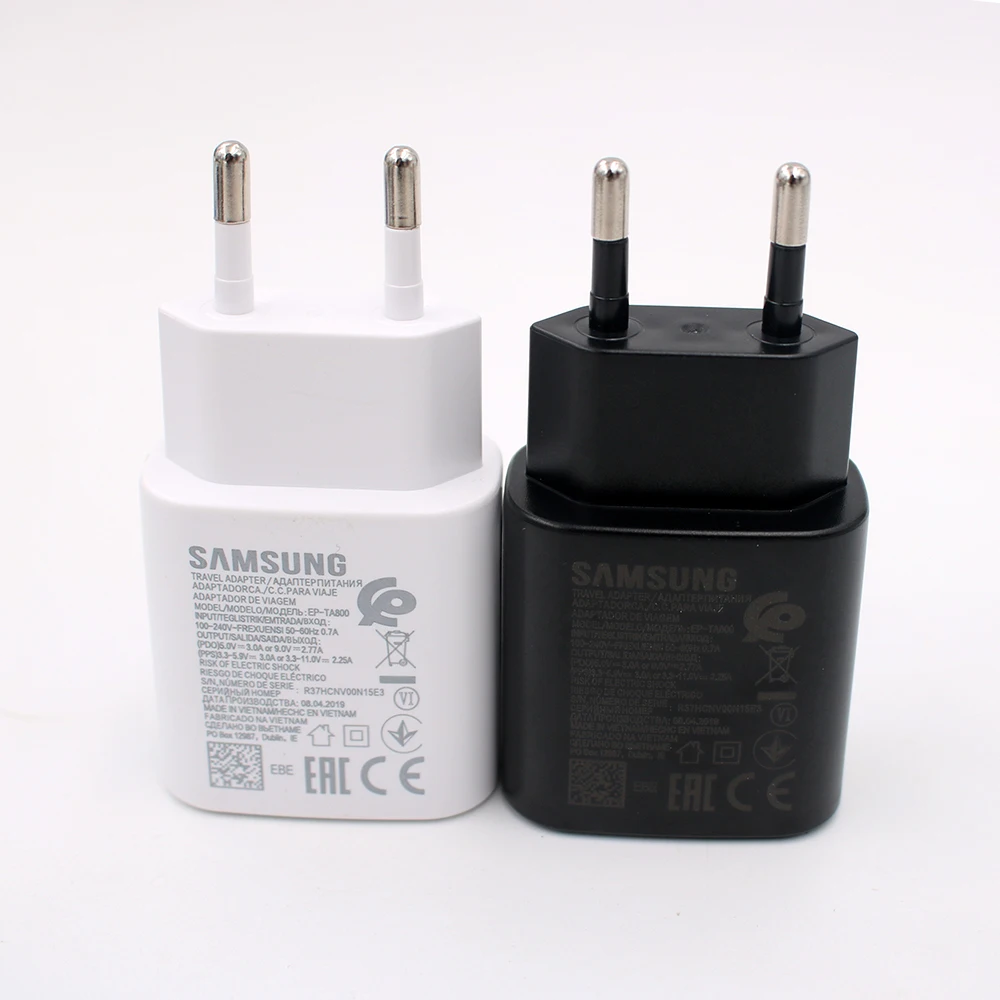 Оригинальный супер быстрый зарядный кабель Samsung Note 10 25 Вт USB Type-C для Galaxy + Pro A90 A80 A70