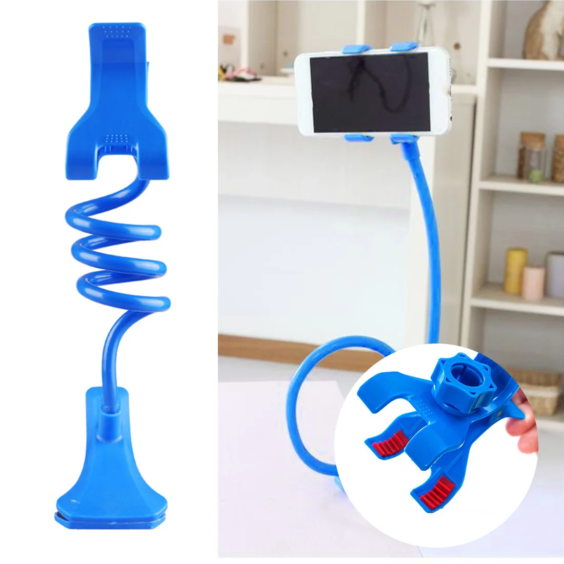 

Universal Mobile Phone Holder Flexible Adjustable Cell Phone Clip Lazy Holder Home Bed Desktop Mount Bracket Smartphone Stand