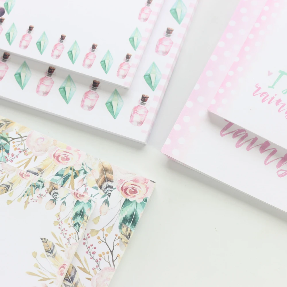 Оригинальная Милая ученическая мультяшная бумага Domikee с 6 отверстиями для