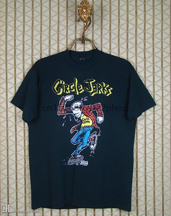

Circle Jerks vintage rare concert tour T-shirt black SCREEN STARS tee shirt hardcore punk punk rock double sided print
