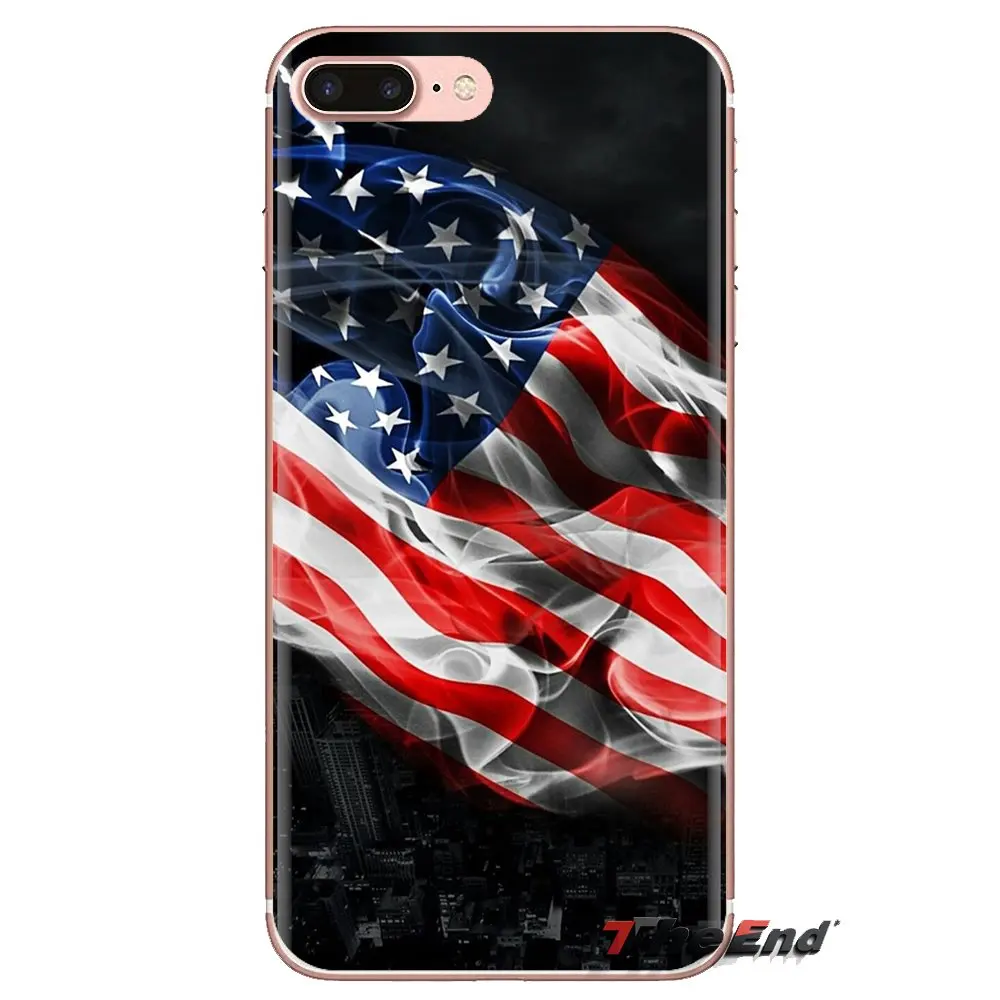 Silicone Cases Covers American flag wooden For Samsung Galaxy S2 S3 S4 S5 MINI S6 S7 edge S8 S9 Plus Note 2 3 4 5 8 Coque Fundas |