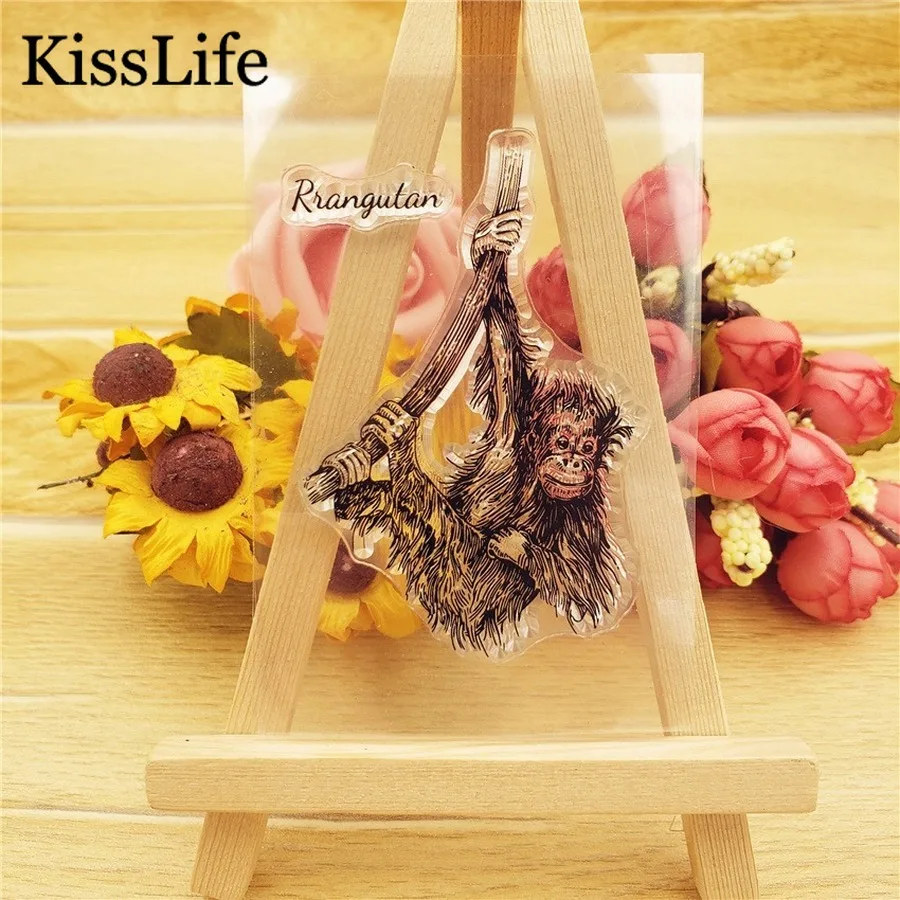 Винтажные прозрачные силиконовые штампы для скрапбукинга на ветке с