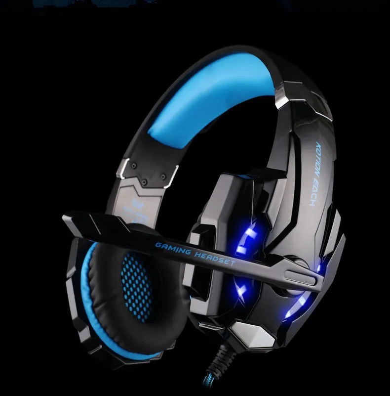 G9000 Игровые наушники бас стерео гарнитура микрофон светодиодный свет для PS4