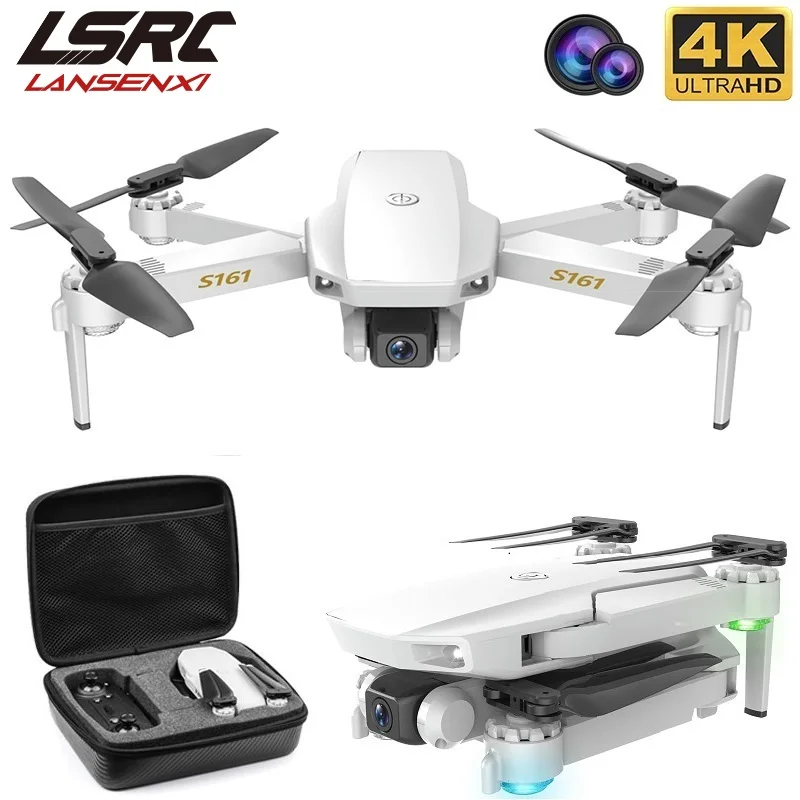 Новый RC Дрон S161 оптическое позиционирование потока 4K HD двойной объектив
