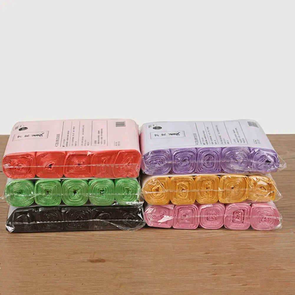 

5 rolls/bag of disposable garbage bags, large capacity plastic strong load-bearing garbage disposal bags, durable for daily use