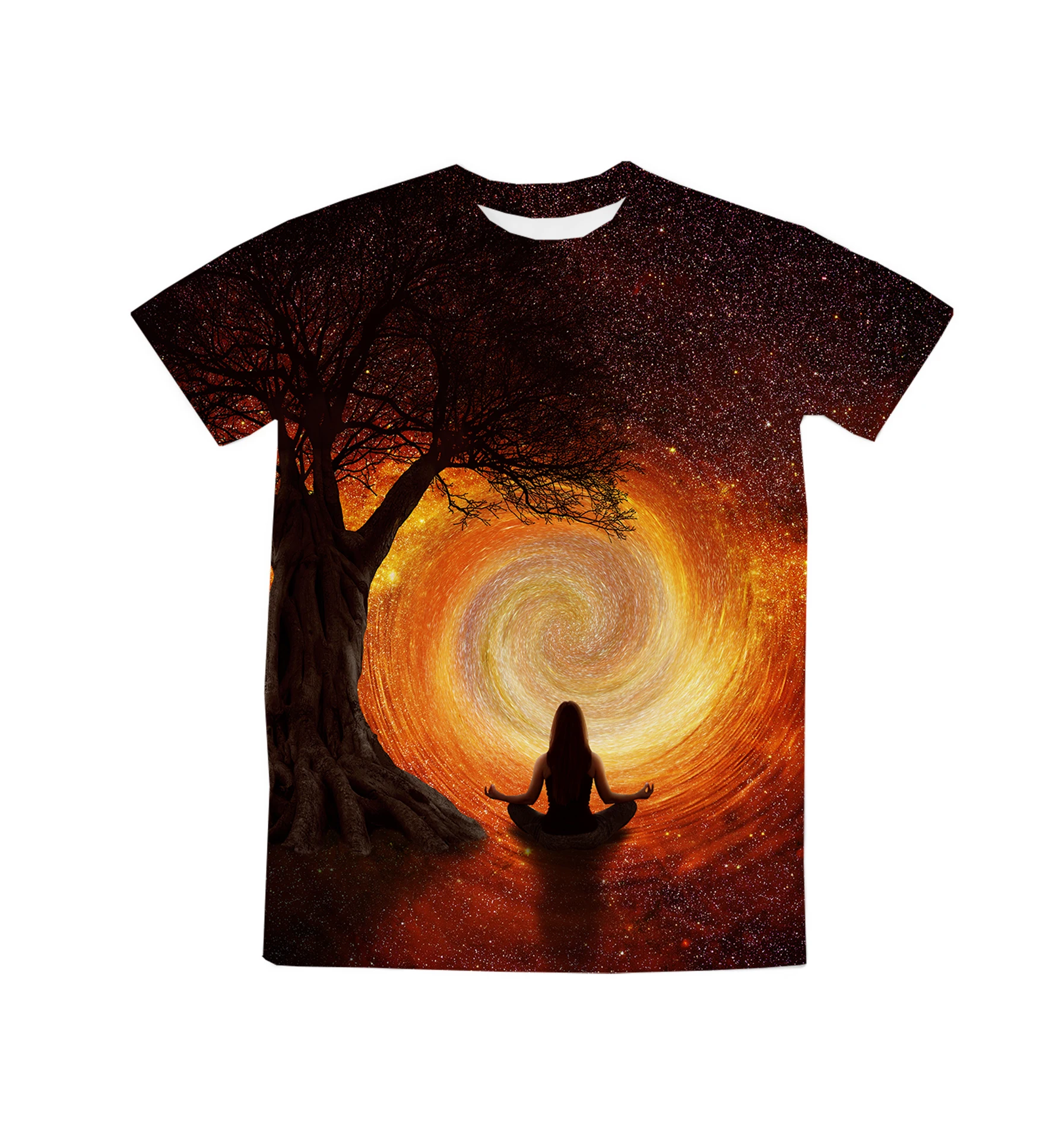 

REAL American US SIZE Elevated Queen - Universe Manifesting Sublimation Printing Plus Size 3XL 4XL 5XL 6XL Top T-Shirt