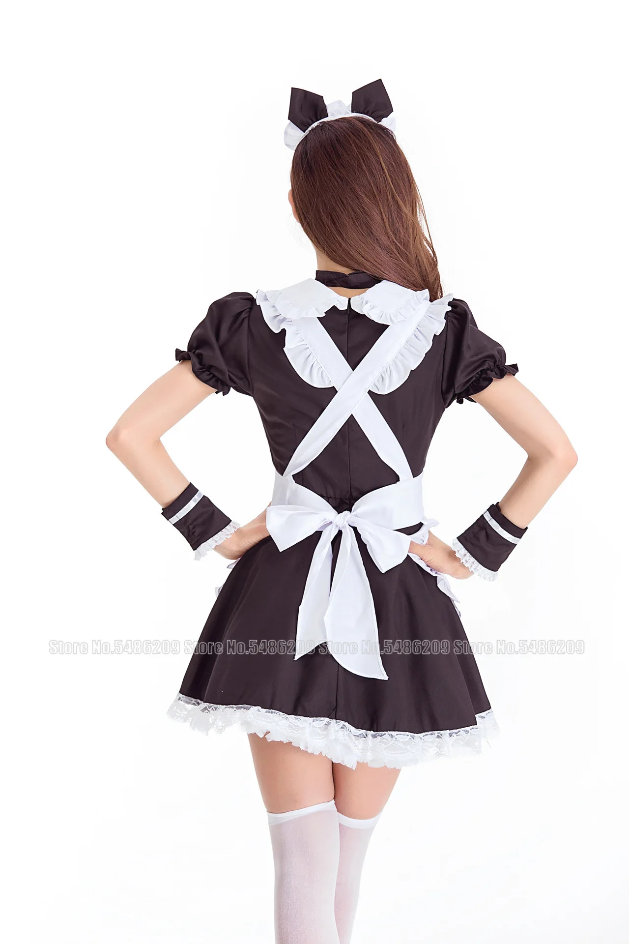 

Anime Kawaii Cat Lolita Dress Sexy French Maid Apron Cosplay Costume Girls Women Party Role Play Dress Up Cafe Waitress Outfit