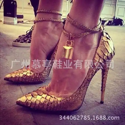 

summer new 2021 Pointed sexy solid color light mouth one line buckle high heels