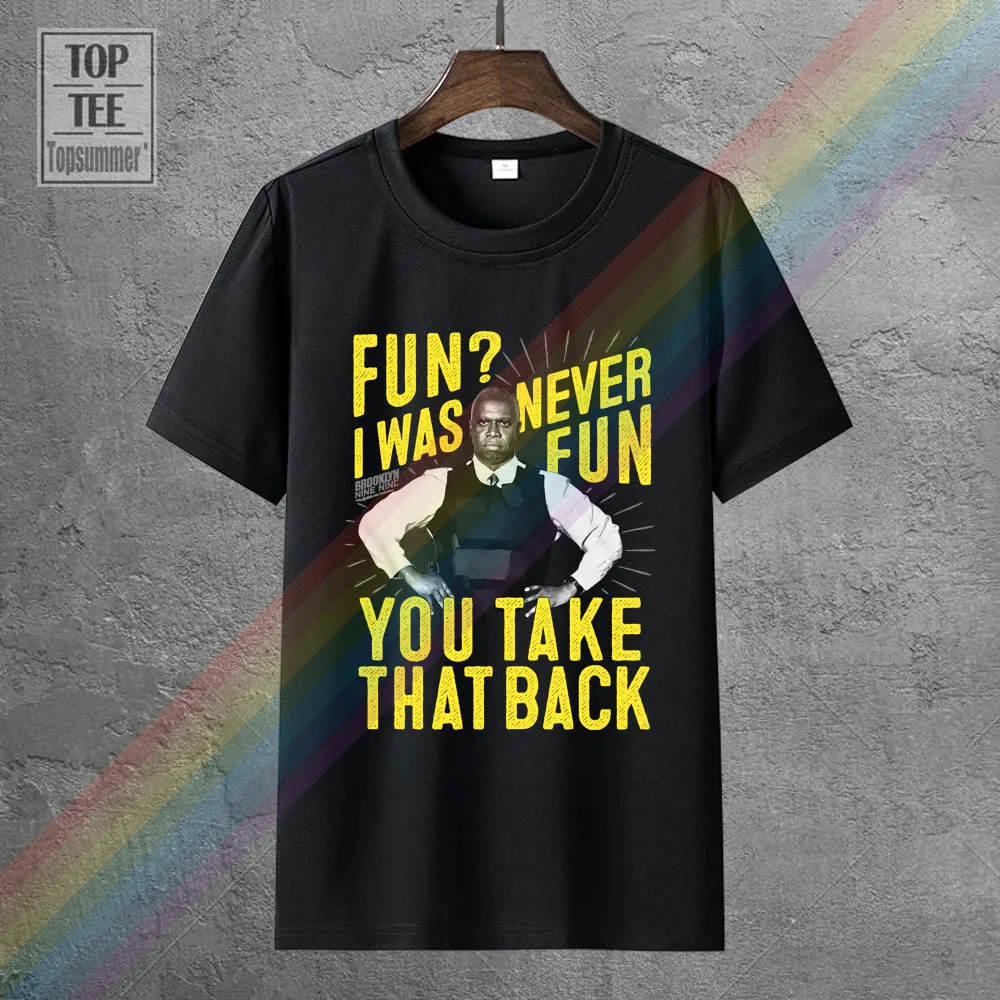 

Brooklyn Nine Nine Never Fun Black Men'S Adult Short Sleeve T Shirt