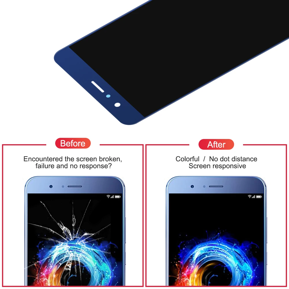huawei honor 8 pro Дисплей lcd сенсорный экран дигитайзер сборка Замена с рамкой для honor 8 pro DUK L09 AL20 lcd