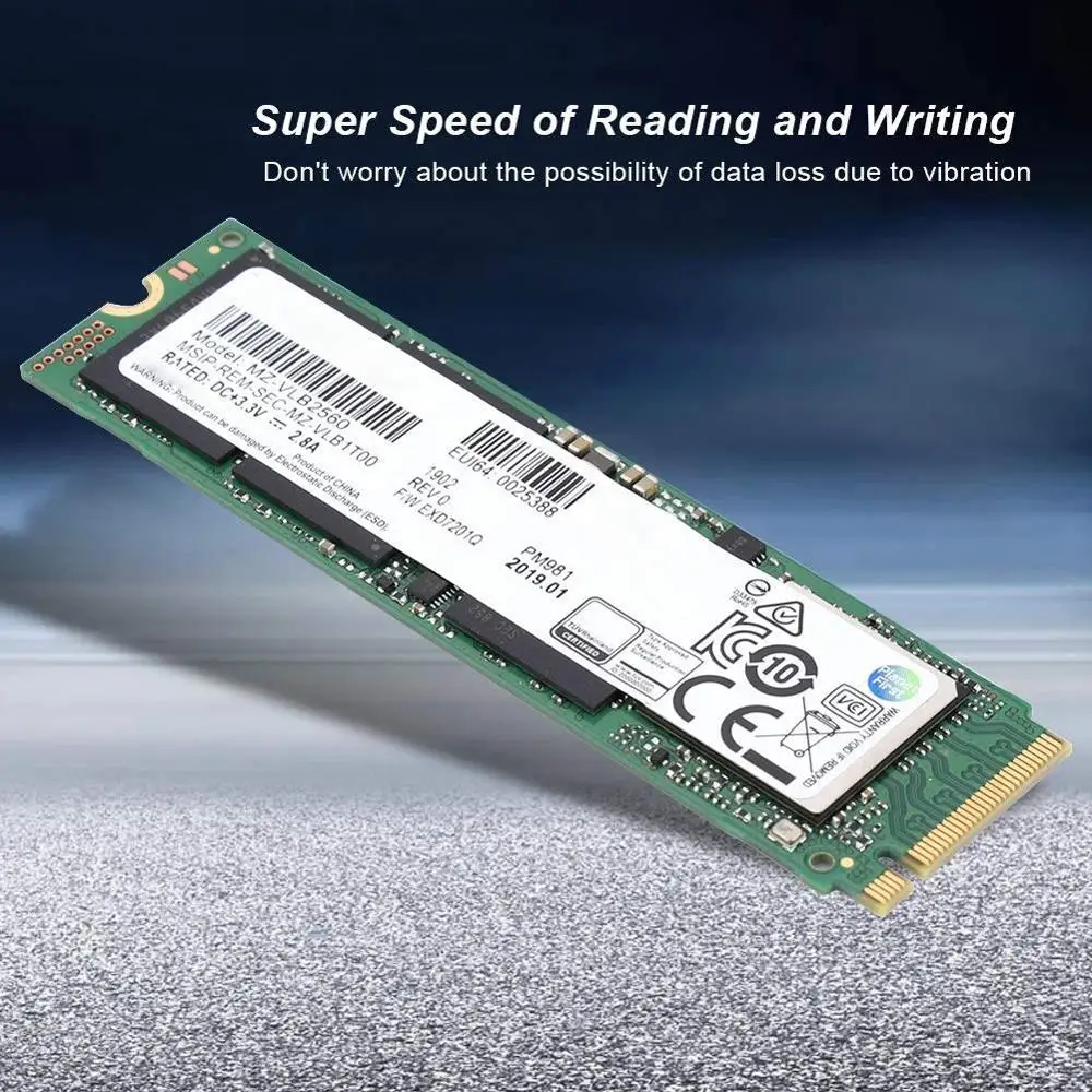 SAMSUNG SSD M.2 PM981 256 гб 512 1 ТБ твердотельный жесткий диск M2 NVMe PCIe 3 0x4 внутренний для