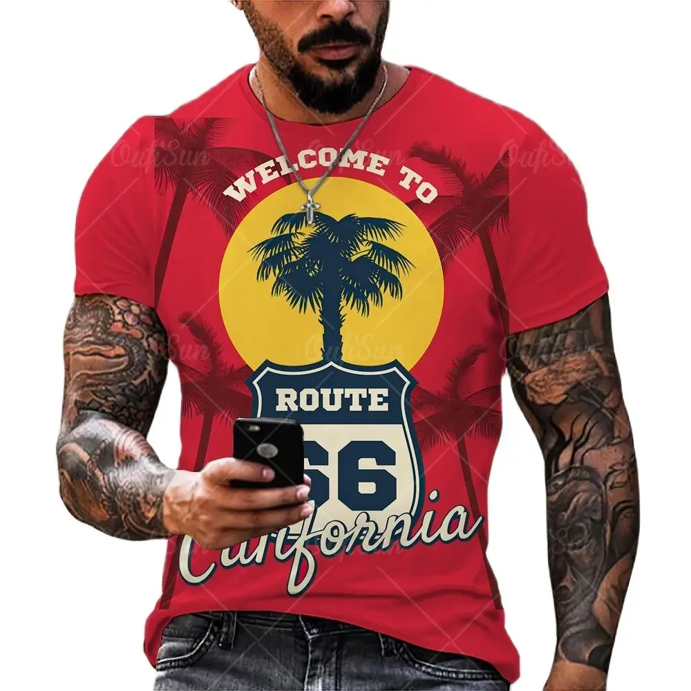 

Summer 2021 Men's T-shirt Casual Short-sleeved O-neck Pullover Shirt Street Youth Fashion Clothing Male Tops