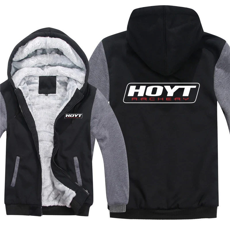 Зимние худи HOYT Archery Huntinger с бантом Мужская модная куртка пуловер флисовой